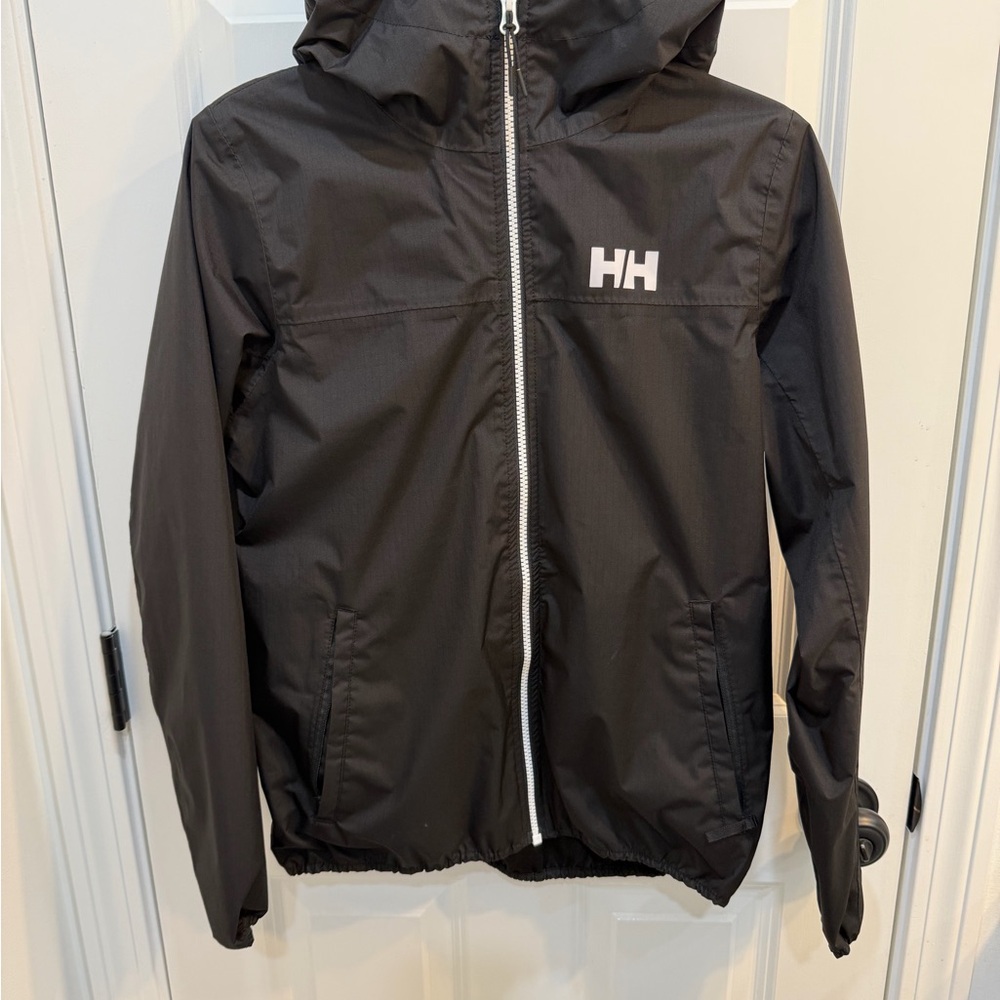 Helly Hansen Black Hooded Windbreaker